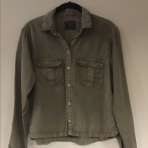 Green Military Woven